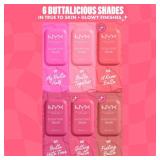 NYX PROFESSIONAL MAKEUP Buttermelt Powder Blush, Fade and Transfer-Resistant Blush, Up to 12HR Make Up Wear, Vegan Formula - Butta Together