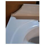 Design House Vanity Top in Cultured Solid White Cultured Marble  25-Inch by 22-Inch (Damaged) - Retail: $212