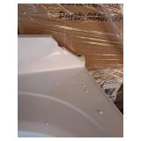 Design House Vanity Top in Cultured Solid White Cultured Marble  25-Inch by 22-Inch (Damaged) - Retail: $212