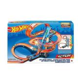 Hot Wheels Sky Crash Tower Motorized Track Set with Toy Car  Stores 20+ 1:64 Scale Cars  for Kids 5-10 years old (See Details) - Retail: $49