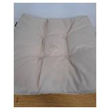 Classic Accessories 19"x19" 2pc Outdoor Seat Cushion Set Khaki - Classic Accessories: Water-Resistant, Tufted, Hand Washable