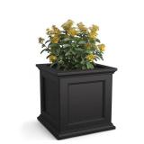 Mayne Fairfield 20 x 20 x 20  Square Black Self Watering Plastic Planter - Retail: $77