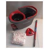 O-Cedar EasyWring Deep Clean Microfiber Spin Mop with Bucket System and 1 Extra Mop Head Refill- (See Details)