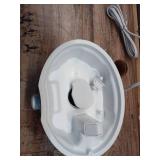 1 Gal. Ultrasonic Humidifier 360 Degree Turning Dual Nozzle Cool Mist for Medium Room in White - Retail: $50