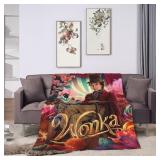 FACTORY SEALED - Anime Flannel Blanket,Soft Lightweight Throw Blankets for Couch Bed Home Travel Decor (80x60")