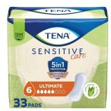 FACTORY SEALED - TENA Sensitive Care Incontinence Pads for Women - Ultimate Absorbency - 33ct