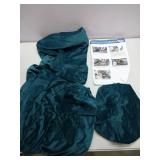 APPEARS NEW - ULTICOR 7-Piece L Shape Sectional Recliner Sofa Covers, Velvet Stretch Reclining Couch Covers for Reclining L Shape Sofa, Thick, Soft, Washable (Deep Teal, 1 Console Cover)