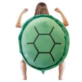 APPEARS NEW - Cuecutie 40 Inch Wearable Turtle Shell Pillows Tortoise Shell Stuffed Animal Turtle Plush Cushion Toy Dress Up for Adult