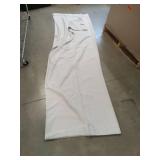 DWCN Privacy Room Divider Blackout Curtain - Patio Sliding Door Curtains, Extra Wide Thermal Curtains with Back Tab & Rod Pocket for Living Room and Bedroom Partition, 120 x 96 Inches, Greyish White