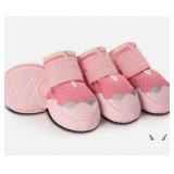 Pink Dog Snow Boots Set of 4. Size 7