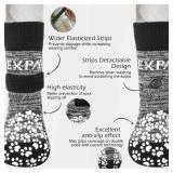 APPEARS NEW - EXPAWLORER 6Pcs Anti-Slip Dog Socks to Prevent Licking Paws,Dog Shoes for Hot/Cold Pavement,Best Paw Protector Traction Control on Hardwood Floor,Dog Booties for Puppy Small Medium Large