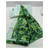 APPEARS NEW - Msocio Green Leaves Backdrop - Nature Greenery Polyester Photography Background for Birthday Wedding Decor Soft Fabric Wall Banner | Baby Shower, Safari, Dinosaur Theme Photo Booth(7x5ft