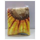 FACTORY SEALED - Syhonic Handmade Sunflower Rug Mat 25Ã25 Inch Flower Shape Floor Mat Washable Non-Slip Bath Mat Floor Rugs for Bedroom,Living Room,Kitchen,Bathroom(Yellow)