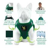 APPEARS NEW - EcoBark Mesh Dog Harness - Green (Size M)