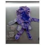 Lukovee Recovery Suit for Dogs, Zipper On Recovery Suit for Female Male Dog, Onesie Abdominal Wounds Cone E-Collar Alternative Prevent Licking Spay Recovery Suit (Medium, Purple Tie-dye)