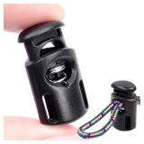APPEARS NEW - 10 PCS Plastic Spring Cord Locks for Drawstring, Paracord Toggle Stopper Clasp Elastic Shoeslace Lock Sweatpants Hoodie String Clips Bungee Swim Goggles Gloves String Lock Replacement