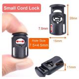 APPEARS NEW - 10 PCS Plastic Spring Cord Locks for Drawstring, Paracord Toggle Stopper Clasp Elastic Shoeslace Lock Sweatpants Hoodie String Clips Bungee Swim Goggles Gloves String Lock Replacement