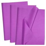 APPEARS NEW - 100 Sheets Plum Tissue Paper Artdly 14 x 20 Inches Orange Wrapping Paper Bulk for Weddings Birthday DIY Project Christmas