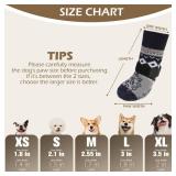 APPEARS NEW - EXPAWLORER Anti Slip Dog Socks, Soft Dog Boots & Paw Protectors, Dog Booties for Hardwood Floors, Shoes for Small Dogs. (Blue&Gray)