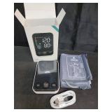 Oklar Blood Pressure Monitor Upper Arm Monitors for Home Use BP Machine Sphygmomanometer with 2x120 Reading Memory Adjustable Arm Cuff 8.7"-15.7" Large Display with LED Background Light Storage Bag