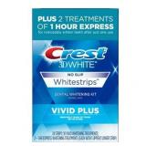 Crest 3D White Whitestrips Vivid Plus Teeth Whitening Kit  24 Individual Strips (10 Vivid Plus Treatments + 2 1hr Express Treatments)  Basic