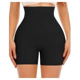 DERCA Butt Lifter Panties Padded Underwear for Women Seamless Booty Pads Hip Enhancer Panty (#2 Black (tummy Control),Large)