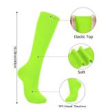 Neon Green Socks for Women - Long Knee High Thin Athletic Thigh High Tall Socks Lime Green Stockings