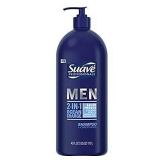 Suave Professionals Men 2-in-1 Shampoo & Conditioner  Moisturizing  Ocean Charge  40 fl oz