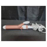 Conair Double Ceramic 1 ¼-Inch Curling Iron, 1 ¼-Inch Barrel Creates Loose Curls, Hair Curler for Use on Medium & Long Hair, White/Rose Gold