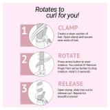 The Beachwaver Co. B1 Rotating Curling Iron - Automatic 1" Ceramic Curling Iron - Easy-to-Use Spinning Wand for Long-Lasting Waves, Auto-Shut Off, Travel-Friendly, Dual Voltage (BW160), Midnight Rose