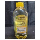 Garnier Micellar Water with Vitamin C, Facial Cleanser & Makeup Remover, Brightening & Hydrating, For All Skin Types, Vegan, Cruelty Free, 13.5 Fl Oz (400mL), 1 Count