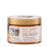 Maui Moisture Curl Quench + Coconut Oil Hydrating Curl Cream Smoothie, Curly Hair Styling Cream with Coconut Oil & Papaya Butter Helps Tame Frizz & Enhance Softness, Silicone Free, 12 oz