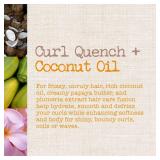Maui Moisture Curl Quench + Coconut Oil Hydrating Curl Cream Smoothie, Curly Hair Styling Cream with Coconut Oil & Papaya Butter Helps Tame Frizz & Enhance Softness, Silicone Free, 12 oz