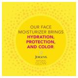 Jergens Natural Glow Self Tanner Face Moisturizer with SPF 20 Facial Sunscreen, Medium to Deep Skin Tone, Sunless Tanning, Oil Free, Broad Spectrum Protection UVA and UVB, 2 oz (Packaging May Vary)