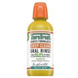 TheraBreath Deep Clean Mouthwash  Alcohol Free  Antiseptic Benefits  Fresh Mint  16 fl oz