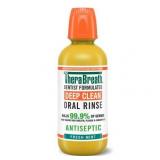 TheraBreath Deep Clean Mouthwash  Alcohol Free  Antiseptic Benefits  Fresh Mint  16 fl oz