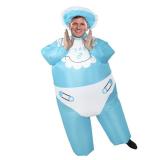 Tinyones Inflatable Baby Costume for Adults Funny Halloween Blow up Costume for Baby Shower Gender Reveal Party