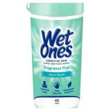 Wet Ones Hand and Face Wipes, Sensitive Skin Wipes | Unscented Wipes, Hand and Face Wipes Sensitive Skin, Wet Ones Sensitive Skin Wipes, 40 ct. Canister