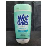 Wet Ones Hand and Face Wipes, Sensitive Skin Wipes | Unscented Wipes, Hand and Face Wipes Sensitive Skin, Wet Ones Sensitive Skin Wipes, 40 ct. Canister