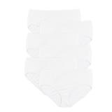 JUST MY SIZE womens Cool Comfort Cotton 6-pack Briefs, White, 13 US