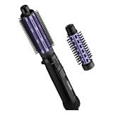 Conair 2-in-1 Hot Air Curling Combo, Includes 1.5-inch Curl Brush and 1-inch Aluminum Bristle Brush