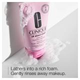 Clinique All About Clean Rinse-Off Foaming Face Wash | Face Cleanser With Hyaluronic Acid + Glycerin For Oily Skin Types | Dissolves Makeup + Sunscreen, 5 Fl Oz