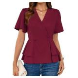 Grace Karin Peplum Top, Women, 2XL