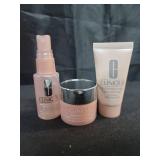 Clinique Skin School Supplies Set: Glowing Skin Essentials | Moisture Surge 1H Auto-Replenishing Hydrator, 0.5 Fl Oz | Face Spray Thirsty Skin Relief, 1 Fl Oz | Overnight Mask, 1 Fl Oz