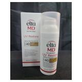 EltaMD UV Restore Tinted Sunscreen for Face SPF 40, Tinted Mineral Sunscreen for Sun Damaged Skin Repair Face, Anti Aging Zinc Oxide Moisturizer Formula, 1.7 oz