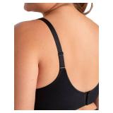 SHAPERMINT Bras for Women No Underwire - Seamless Bras for Women, Wireless Bra, Adjustable Plus Size Bra Black, 2XL