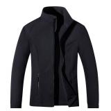MAGCOMSEN Black Fleece Jacket for Women Lightweight Full Zip Coat with Zipper Pockets Comfortable Warm, 2XL