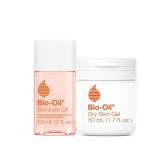 Bio-Oil Travel Skincare Bundle for Scars, Stretch Marks, and Dry Skin, Includes Skin Care Oil (2 oz) and Dry Skin Gel (1.7 oz)