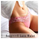 Which is Seamless Underwear for Women Sexy No Show Bikini Panties Lace Ladies High Cut Hipster Invisible Cheeky 6 Pack L