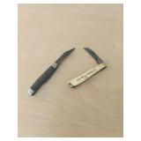 2 pocket knives - 1 is advertising Schrade